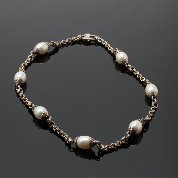 Scott Kay Sterling Silver Cultured Pearl Necklace - Picture 3 of 13